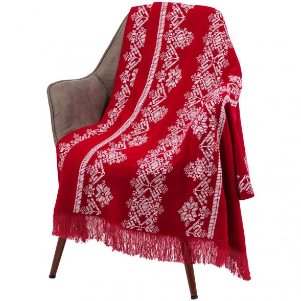 Плед Onego, красный 