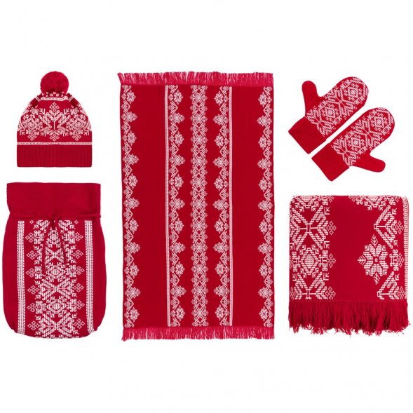 Плед Onego, красный 