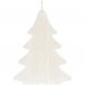Свеча Kniteam, елка, белая 