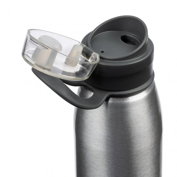 Спортивная бутылка для воды Korver, серебристая 