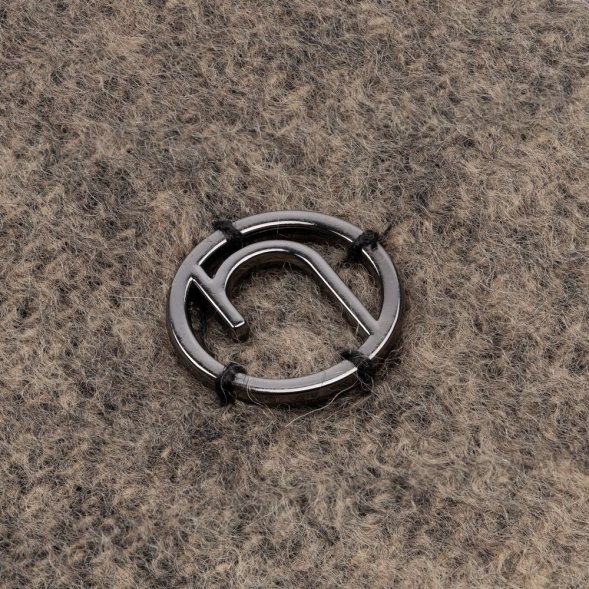 Палантин Charming, черный с бежевым 