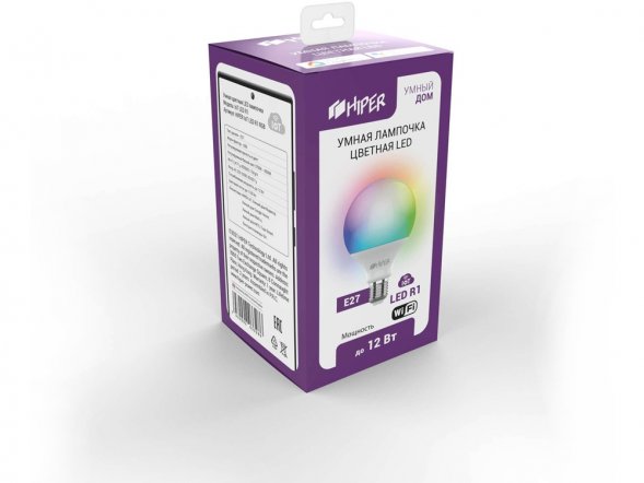 Умная лампочка HIPER IoT LED R1 RGB 
