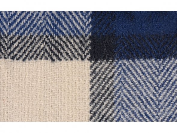 Плед акриловый в клетку Tartan, синий 