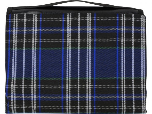 Непромокаемый плед для пикника Fabrizio, синий/черный 