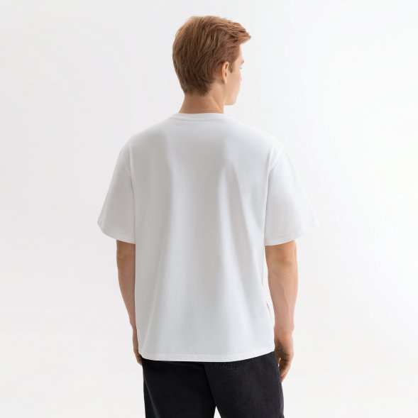 Футболка унисекс RUST, 100% хлопок, 240 гр., белая (теплый тон), размер M 