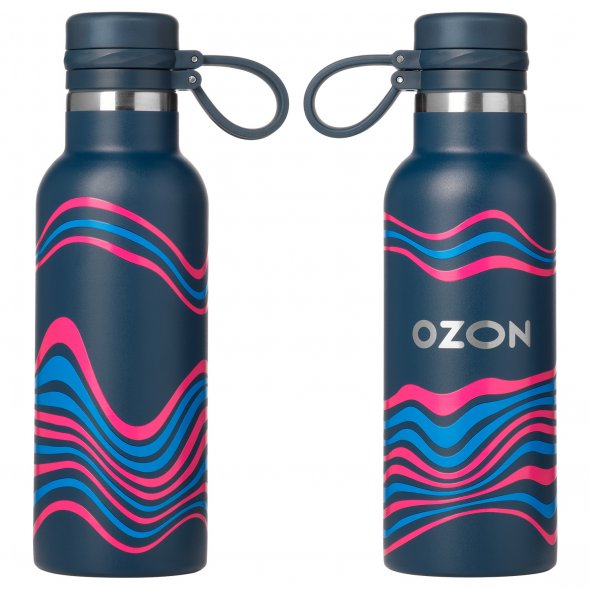 Термобутылка вакуумная герметичная Modena, синяя 