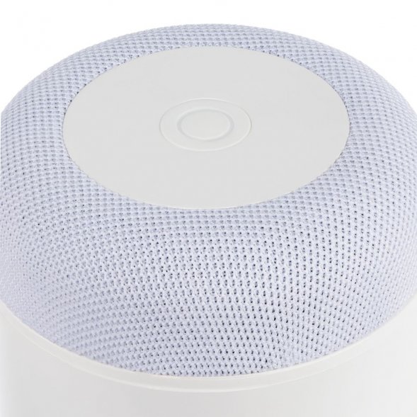 Станция беспроводной зарядки с колонкой и ночником Trilogy, белая 