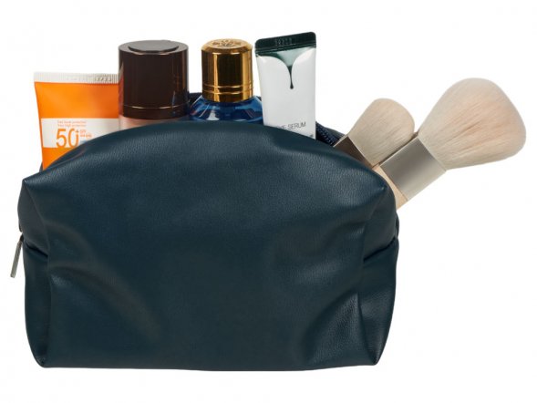 Косметичка из эко-кожи Enio, темно-синий 