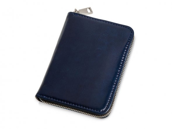 Картхолдер на молнии для 8 пластиковых карт с RFID защитой Fabrizio, синий 