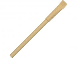 Ручка картонная с колпачком Recycled, натуральный