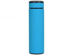 Термос Confident с покрытием soft-touch 420мл, голубой