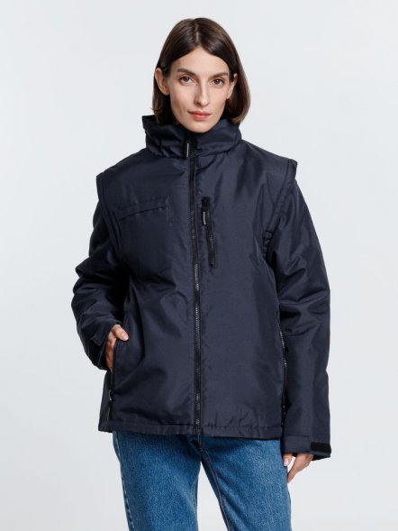 Куртка-трансформер унисекс Astana, темно-синяя 