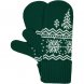 Варежки Elnik, зеленые с молочно-белым 