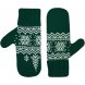 Варежки Elnik, зеленые с молочно-белым 