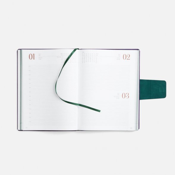 Ежедневник Grande Strap на заказ, датированный, фиолетовый 