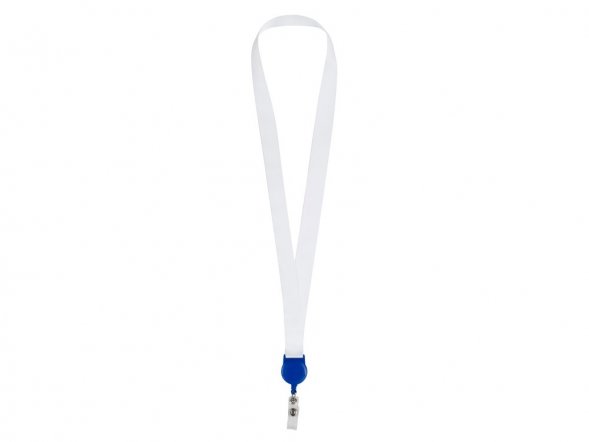 Ланъярд 2 см с ретрактором, синий 