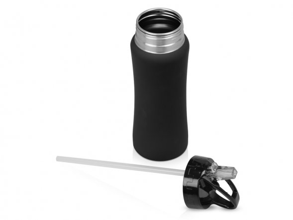 Бутылка спортивная Коста-Рика 600мл, черный 