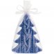 Свеча Kniteam, елка, синяя 