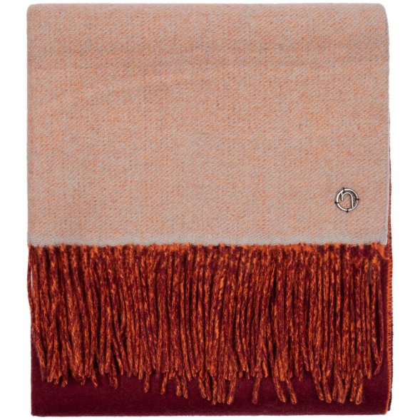 Палантин Charming, коричневый с оранжевым 