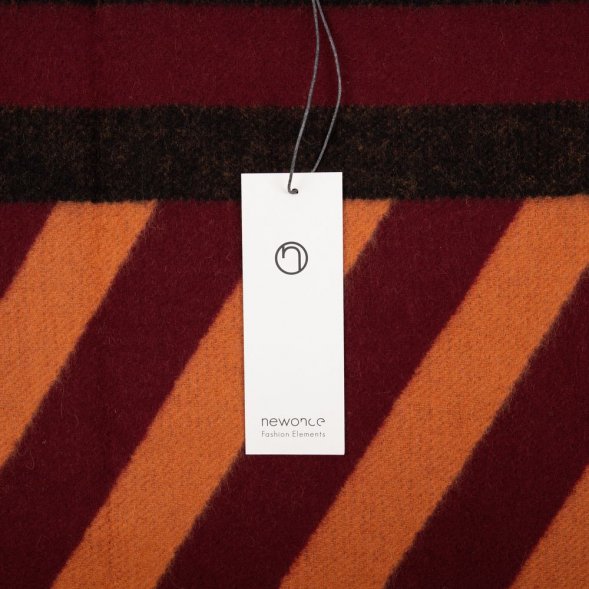 Палантин Charming, коричневый с оранжевым 