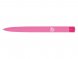 Ручка пластиковая шариковая трехгранная Trinity K transparent Gum soft-touch с чипом передачи инфо, розовый 