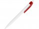 Ручка пластиковая шариковая HINDRES, белый/красный 