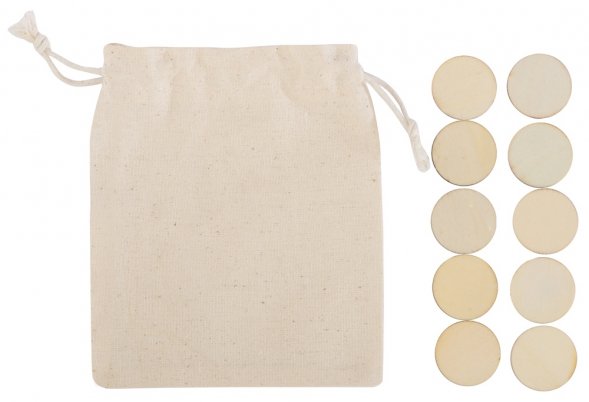 Деревянные крестики нолики в мешочке XO 