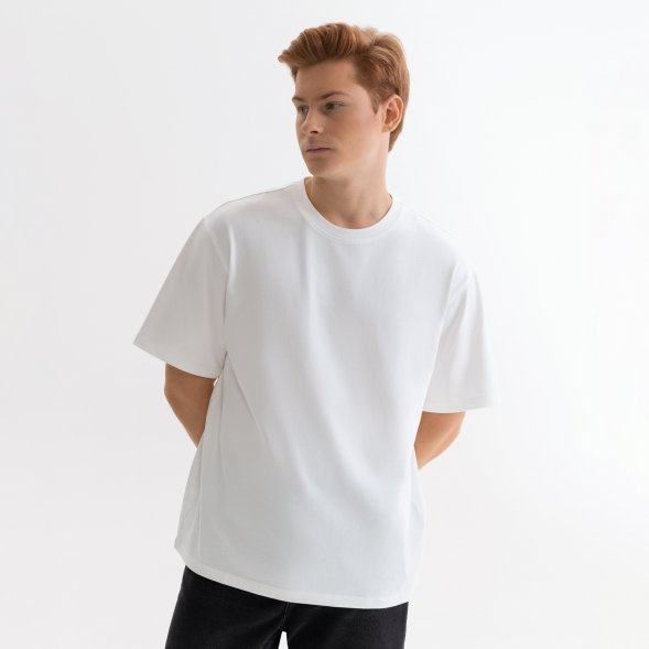 Футболка унисекс RUST, 100% хлопок, 240 гр., белая (теплый тон), размер XL 