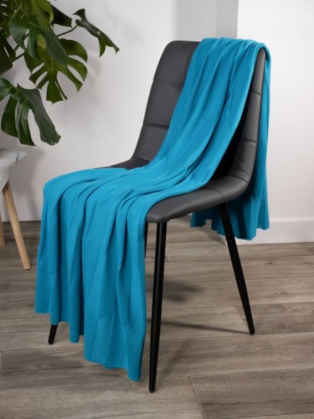 Плед Rombus, бирюзовый 