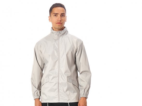 Ветровка Miami мужская с чехлом, серебристый 