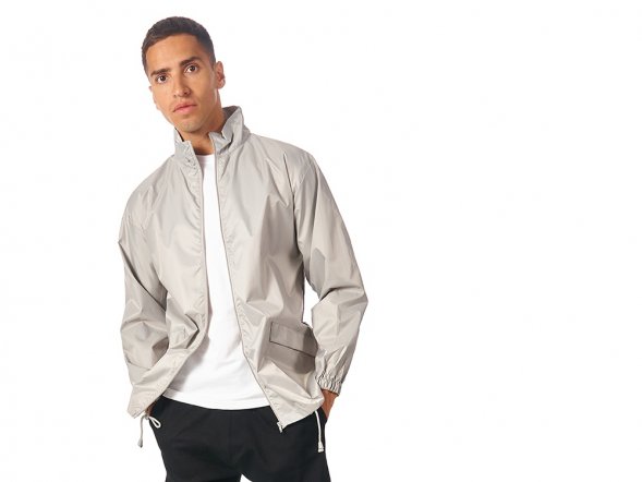 Ветровка Miami мужская с чехлом, серебристый 