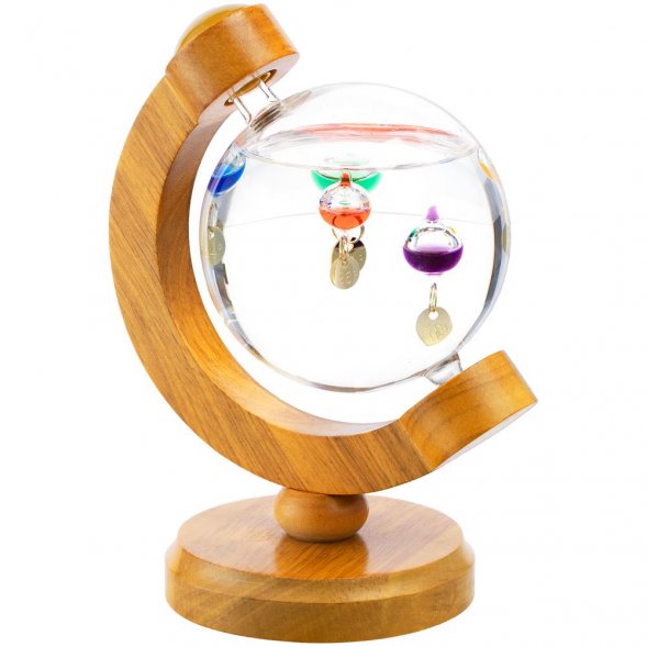 Термометр-шар «Галилео» в деревянном корпусе 