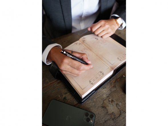 Ручка шариковая Морёный дуб 