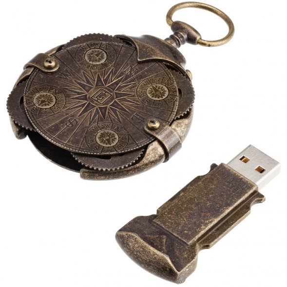 Флешка «Криптекс»® Compass Lock, 64 Гб 