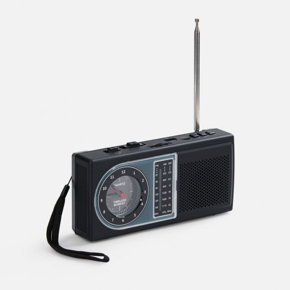 Bluetooth-колонка с радио Comradio, черная 