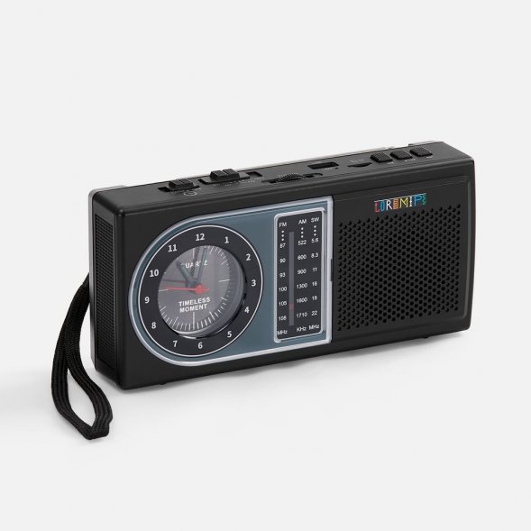 Bluetooth-колонка с радио Comradio, черная 