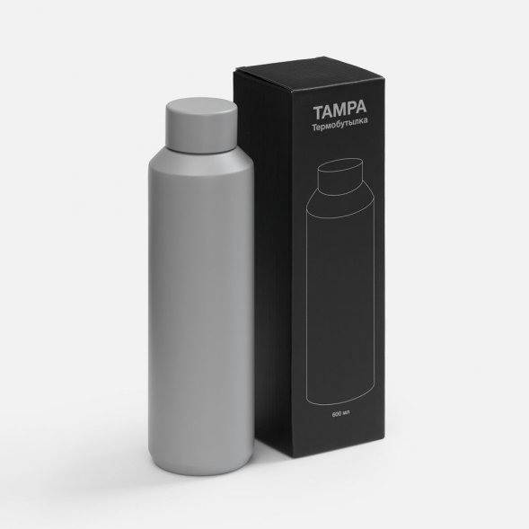 Термобутылка Tampa, серая 