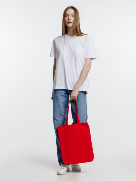 Холщовая сумка Strong 210, красная 