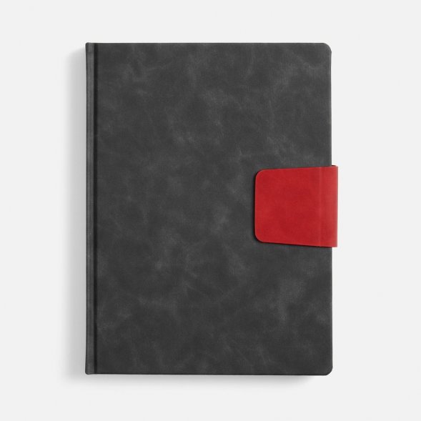 Ежедневник Grande Strap на заказ, датированный, черный 