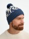 Шапка Wintertude, синяя с белым 