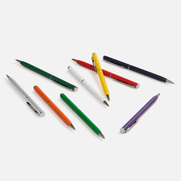 Ручка шариковая Hotel Chrome, ver.2, матовая голубая 