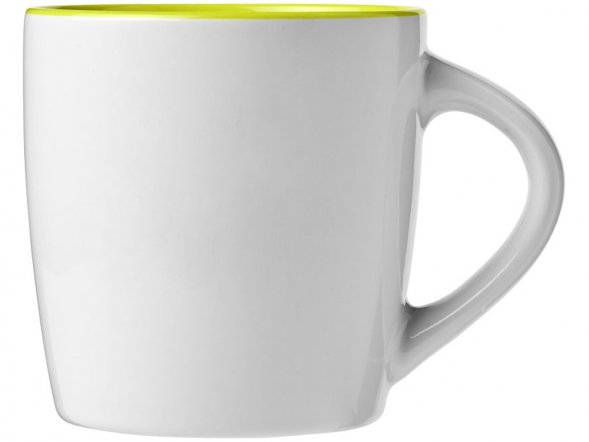 Керамическая чашка Aztec, белый/зеленый лайм 