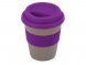 Стакан с силиконовой крышкой Cafe, фиолетовый 