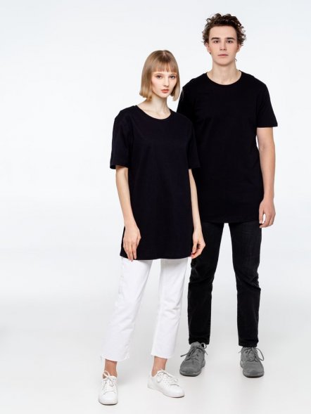 Футболка удлиненная Magnum, черная 