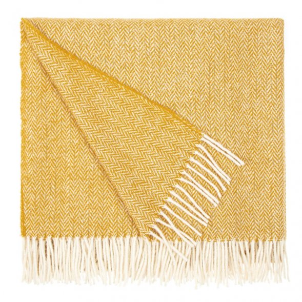 Плед Bilbo, горчичный 