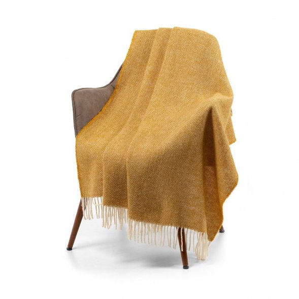 Плед Bilbo, горчичный 