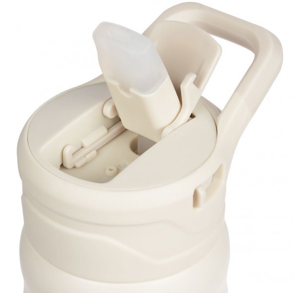 Термобутылка Fujisan 2.0, белая (молочная) 