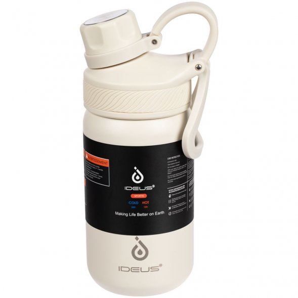 Термобутылка Fujisan 2.0, белая (молочная) 