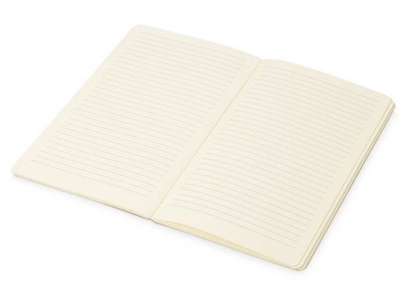 Блокнот Wispy линованный в мягкой обложке, черный 