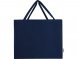 Odessa большая эко-сумка из переработанного хлопка, сертифицированного согласно GRS, плотностью 220 г/м² - Темно - синий 